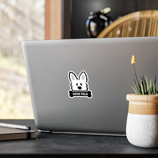 White Shepherd Face Sticker