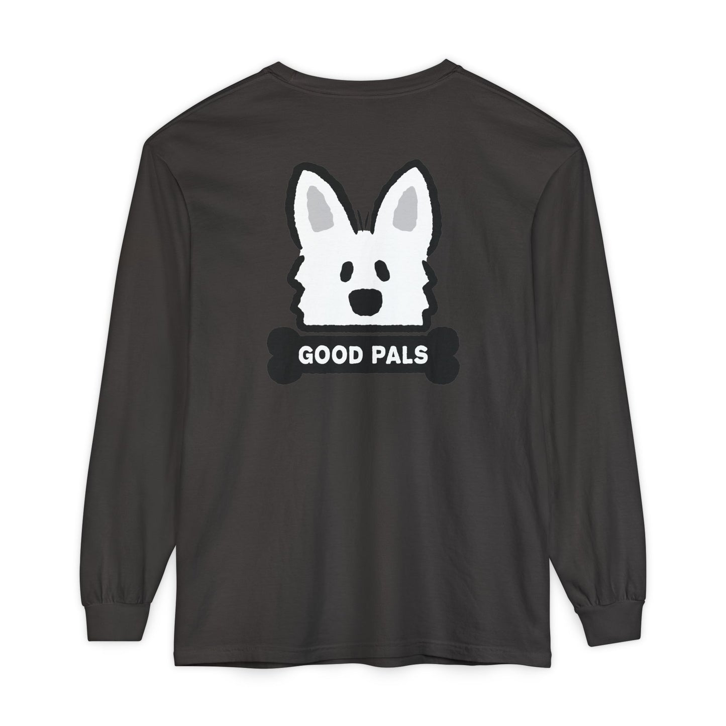 White Shepherd Face Long Sleeve T-Shirt