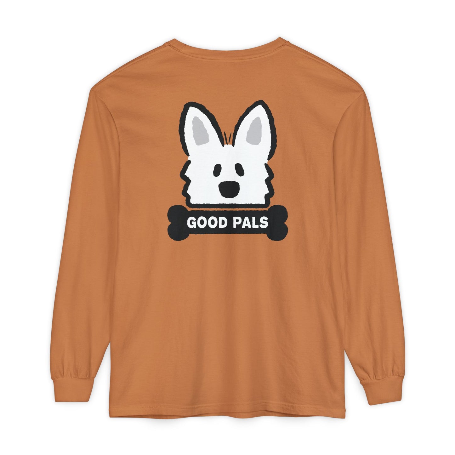 White Shepherd Face Long Sleeve T-Shirt
