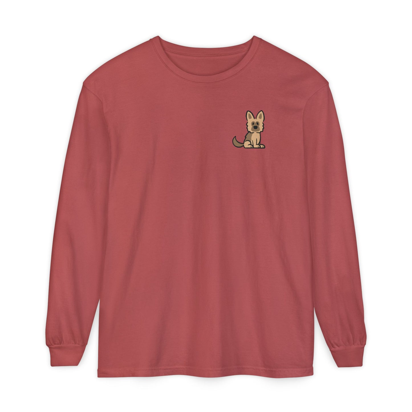 Brown Shepherd Face Long Sleeve T-Shirt