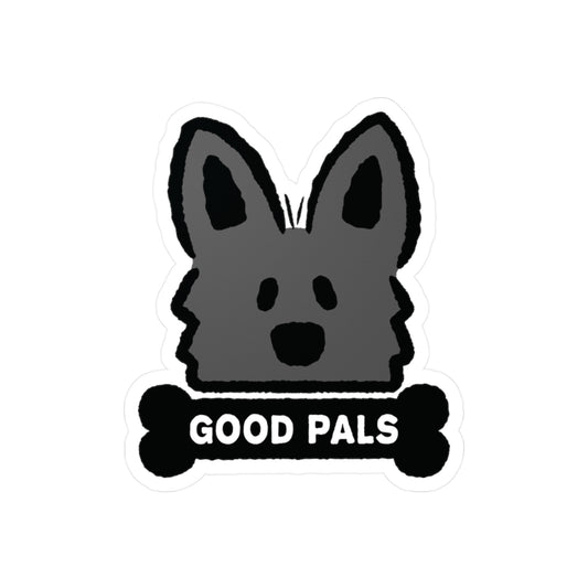 Black Shepherd Face Sticker