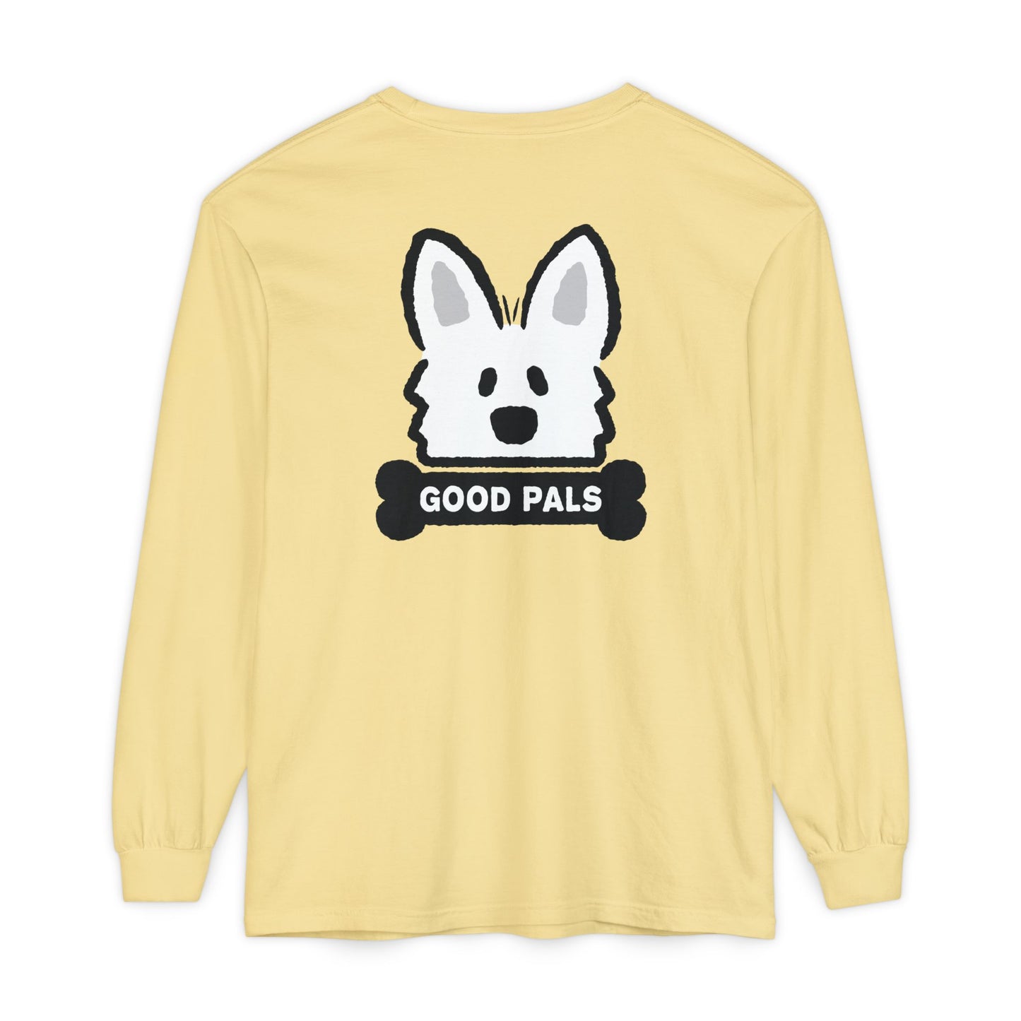 White Shepherd Face Long Sleeve T-Shirt
