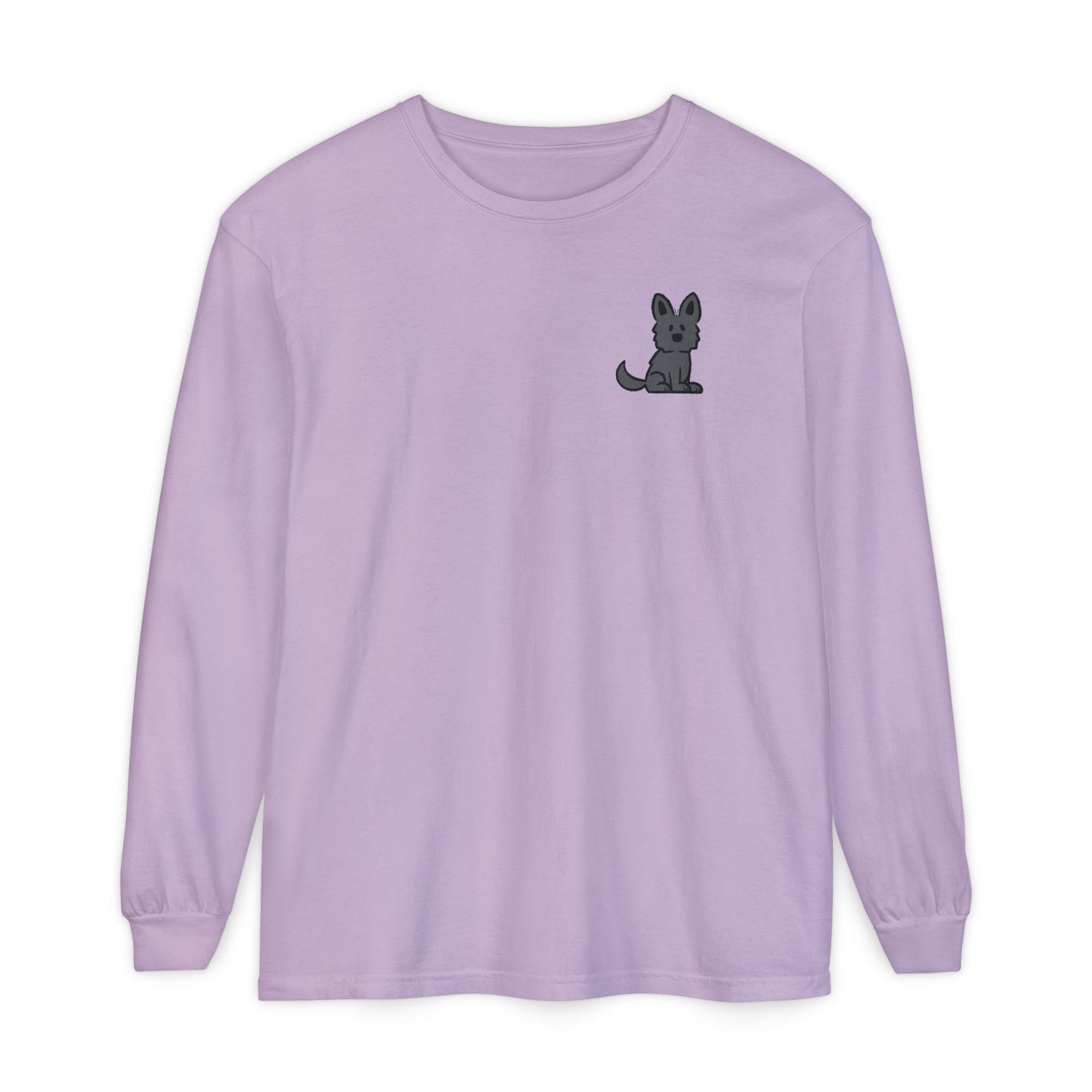 Black Shepherd Face Long Sleeve T-Shirt