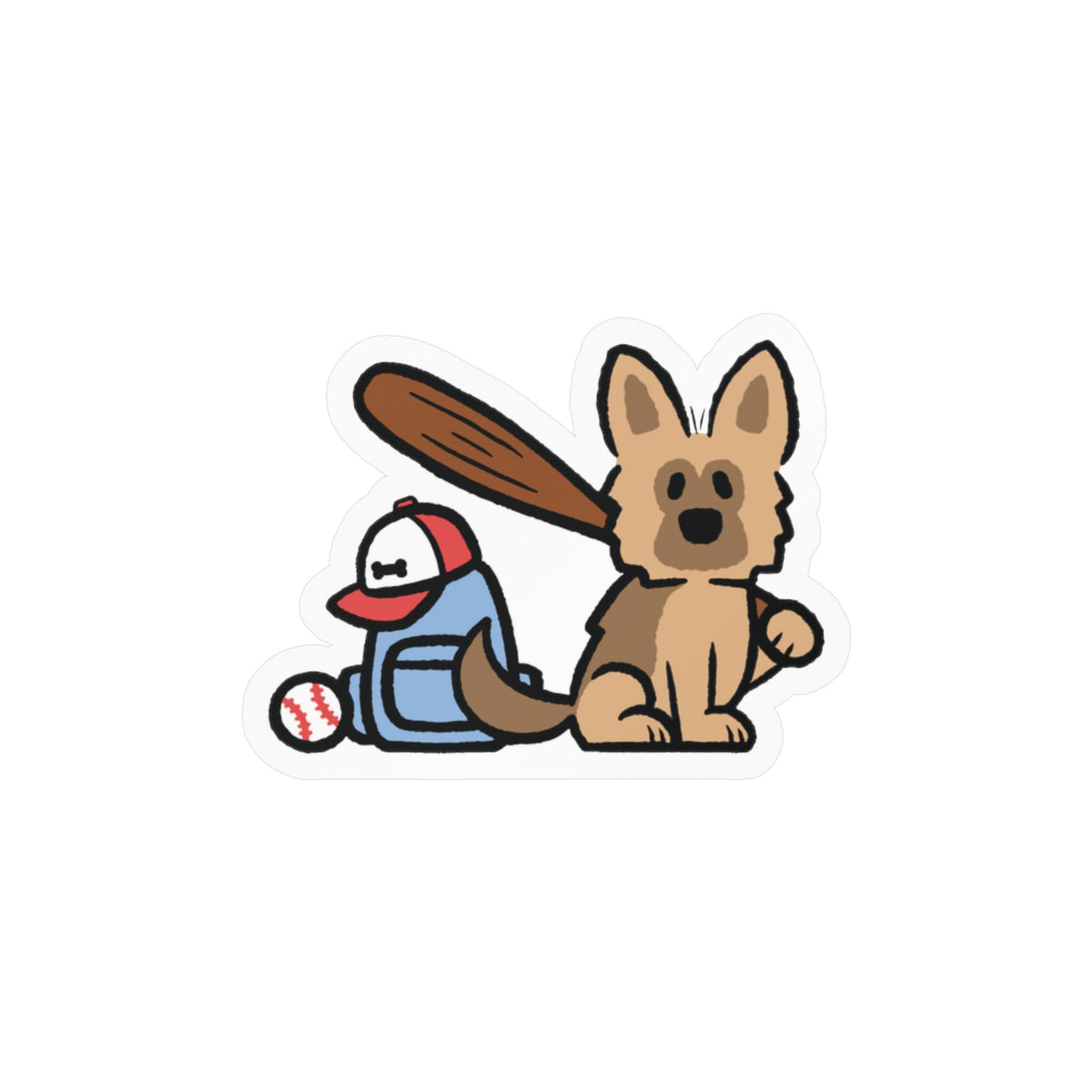 Baseball Shepherd Sticker