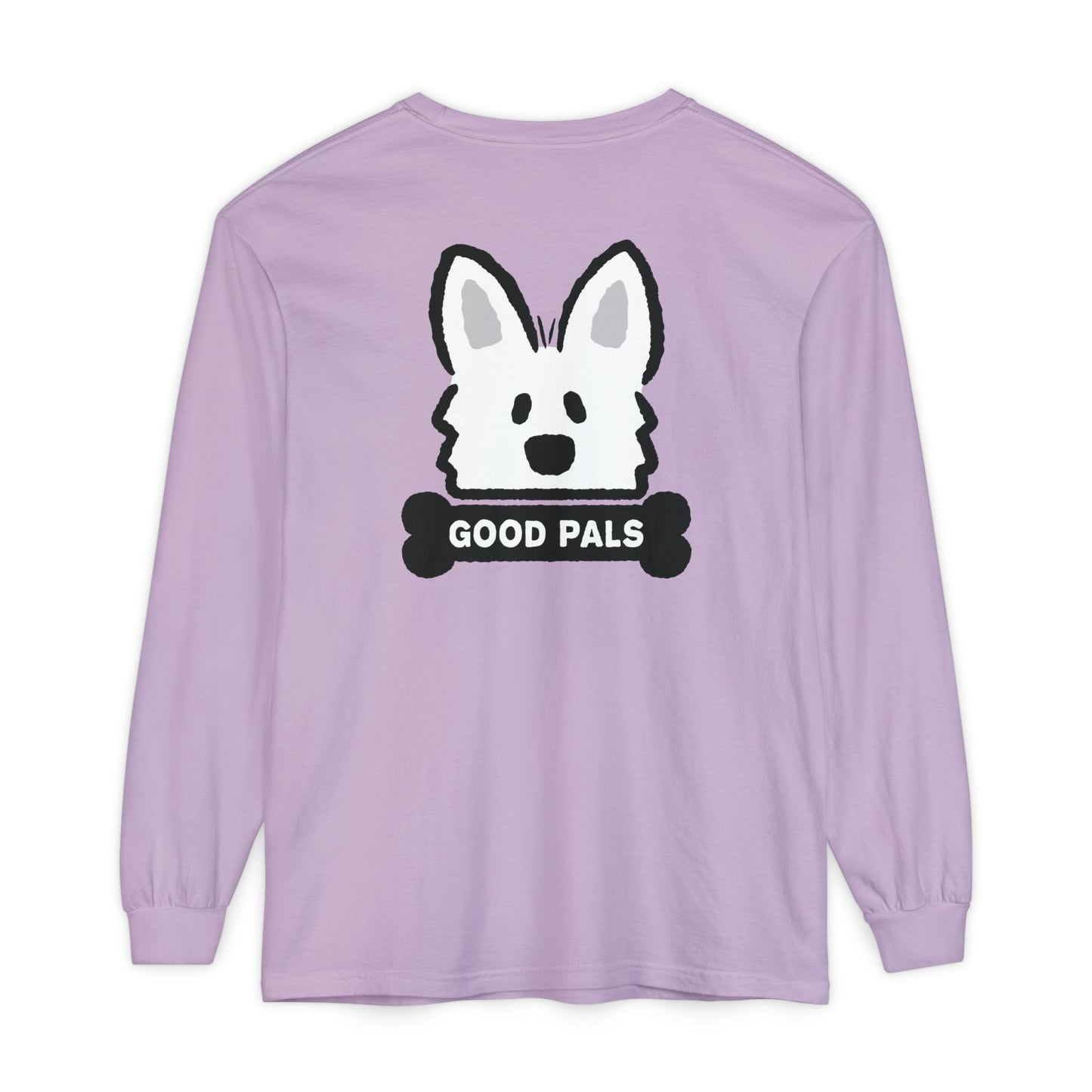 White Shepherd Face Long Sleeve T-Shirt