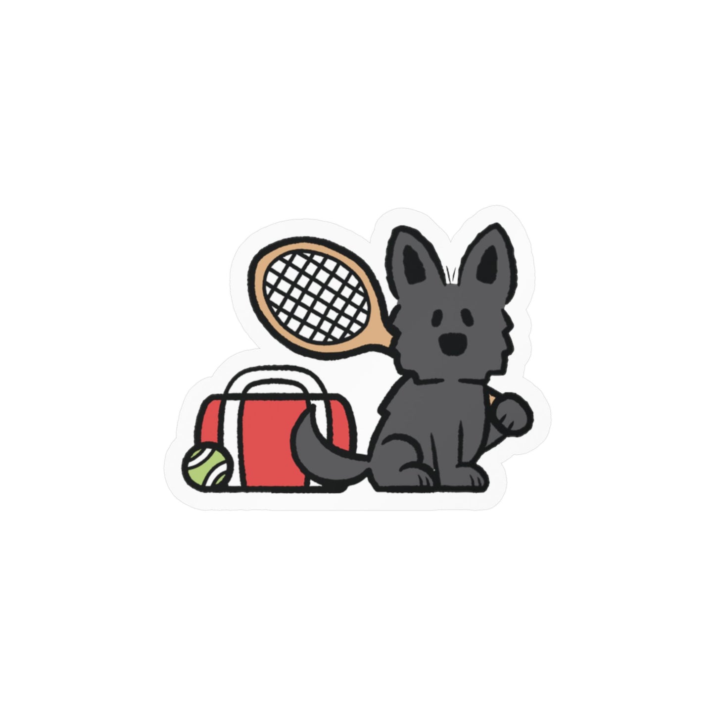Tennis Shepherd Sticker