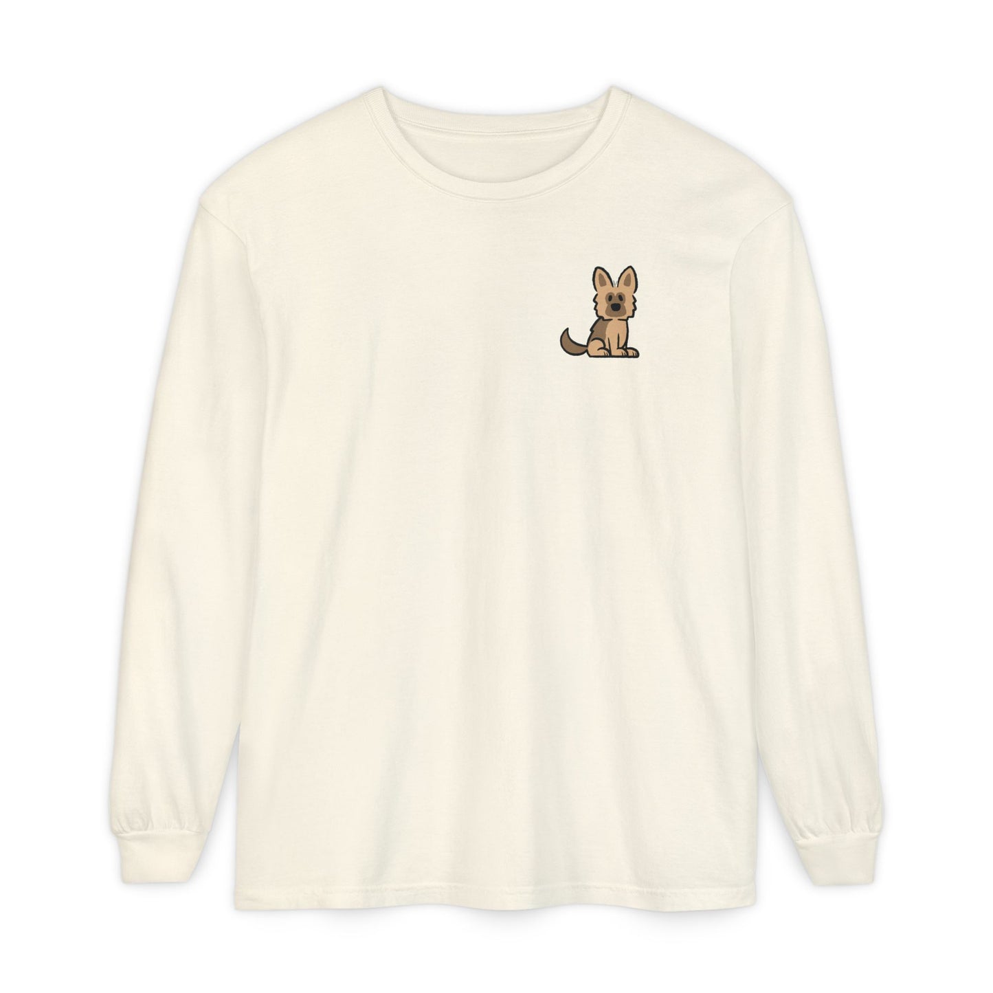Brown Shepherd Face Long Sleeve T-Shirt