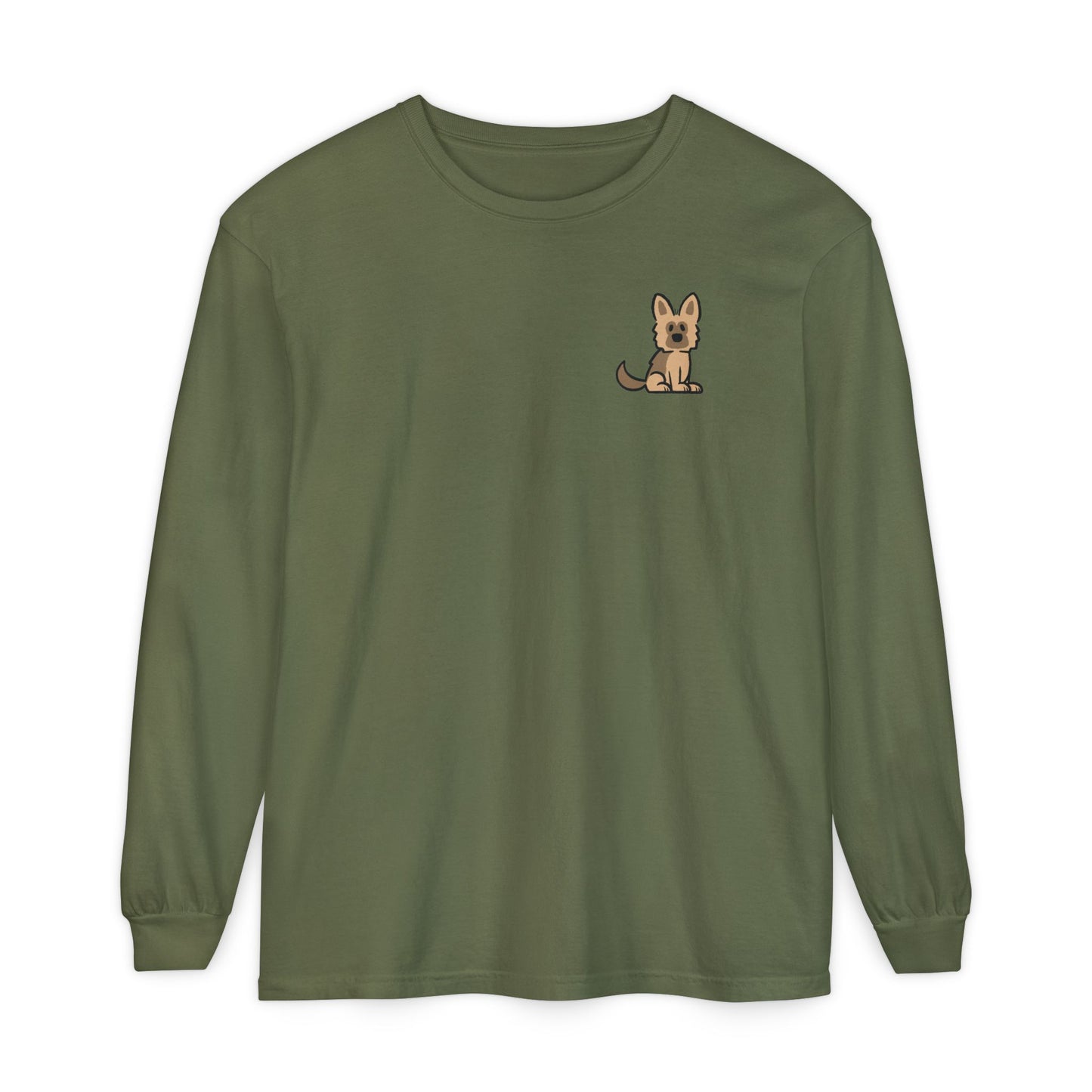 Brown Shepherd Face Long Sleeve T-Shirt