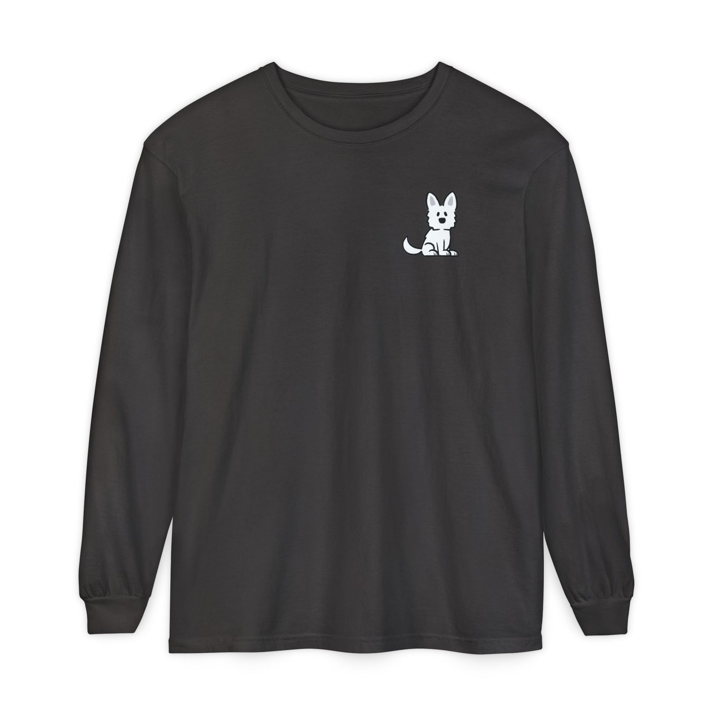 White Shepherd Face Long Sleeve T-Shirt