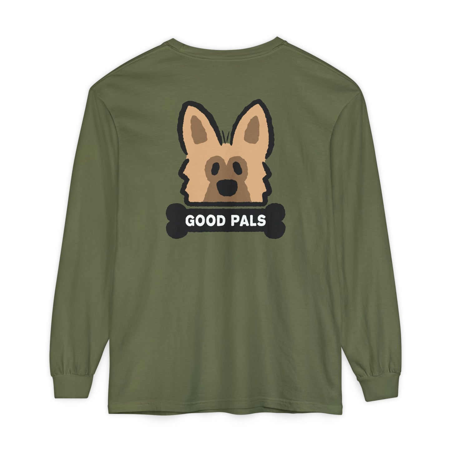 Brown Shepherd Face Long Sleeve T-Shirt