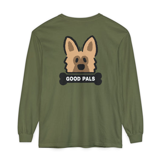 Brown Shepherd Face Long Sleeve T-Shirt