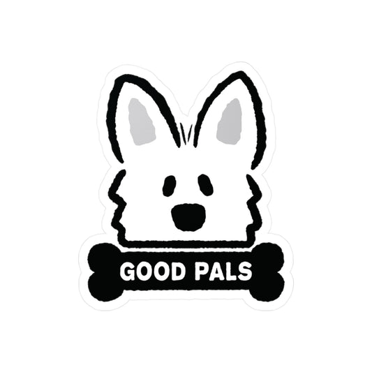 White Shepherd Face Sticker