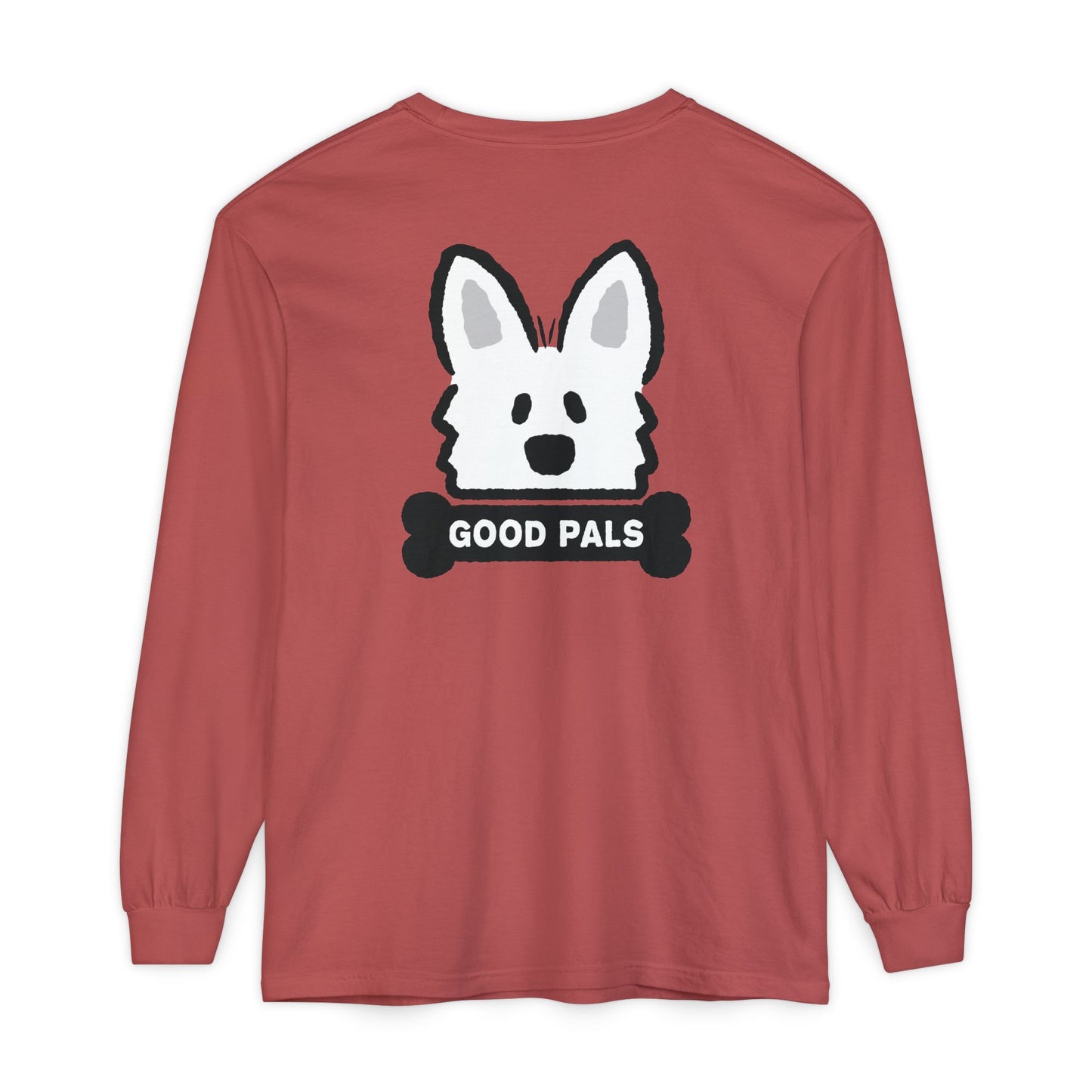 White Shepherd Face Long Sleeve T-Shirt