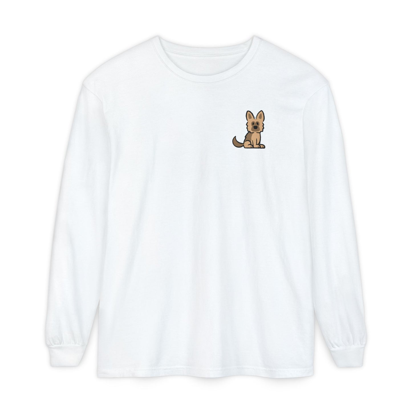 Brown Shepherd Face Long Sleeve T-Shirt