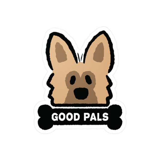 Brown Shepherd Face Sticker