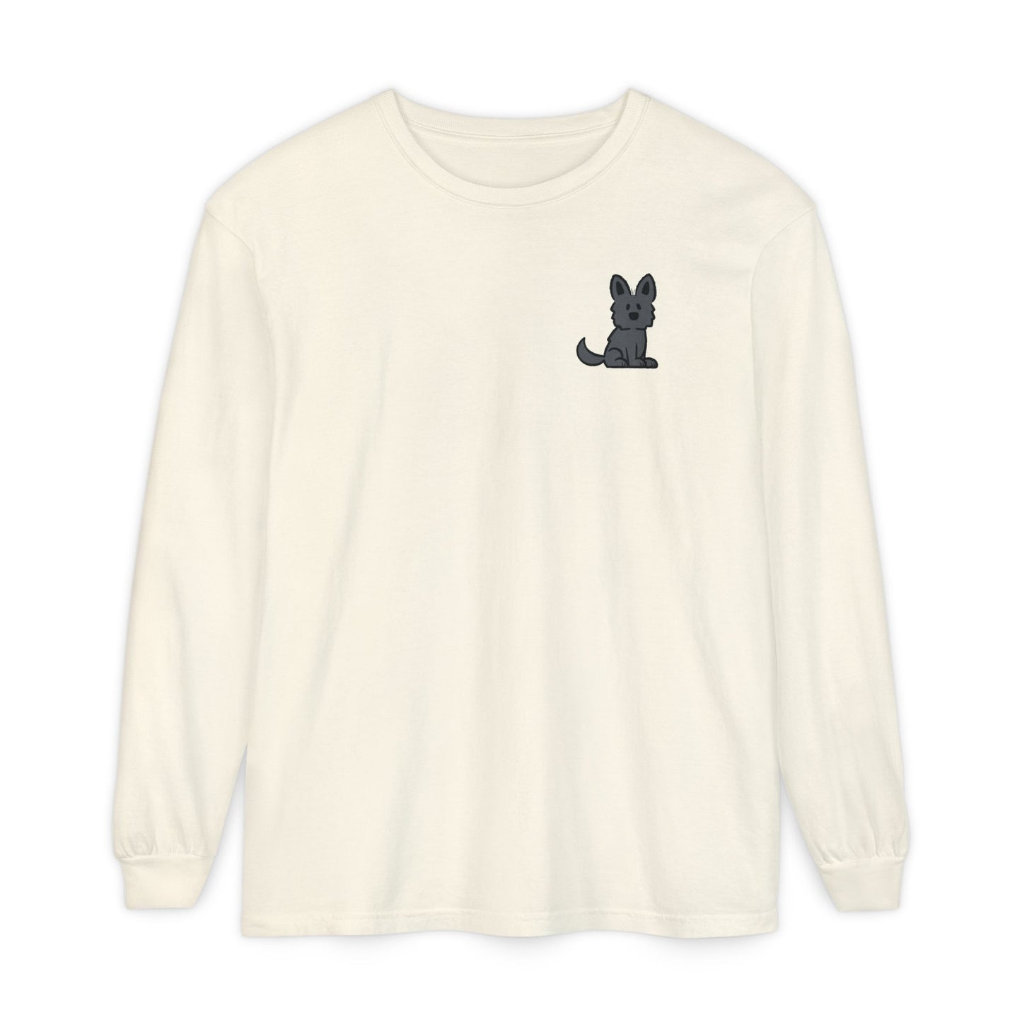 Black Shepherd Face Long Sleeve T-Shirt
